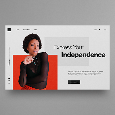 Fashion Website UI design app design clean ui concept dailyui ecommerce fashion graphic design hero image homepage landingpage ui uiux webdesign website website design