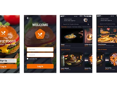 Food Delivery App adobe xd app design mobile app mobile app design mobile design ui ui design ux