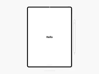 iPad Pro Product Mockup adobe adobe xd apple design flat graphic graphic design illustration ipad pro minimal mockup product tablet vector