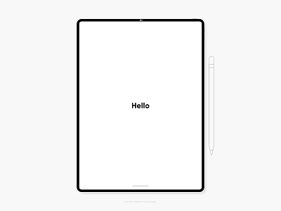 iPad Pro Product Mockup adobe adobe xd apple design flat graphic graphic design illustration ipad pro minimal mockup product tablet vector