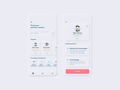 Soft Mobile UI Design mobile mobile ui soft ui uiux ux