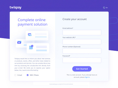 Sign Up - Payment gateway clean ui clear design create account dashboard design dashboard ui product design sign in sign up ui design uiux ux design wireframe design