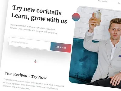 BarON & Friends - Simple Company Website 2020 company gradient simple simple clean interface web website website design