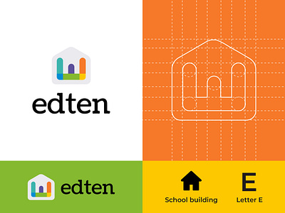 edten logo - education logo e logo e logo idea e text logo e word logo education app education logo education website educational kuldeep logo logo kuldee