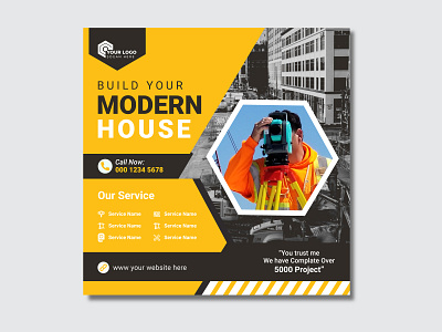 construction social media design advertisement broker commercial contruction corporate door hanger flyer house leaflet marketing mortgage negotiator newspaper open house poster real estate social media post socialmedia