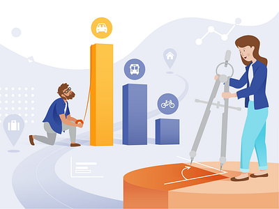 Measure the commute's impact commute illustration