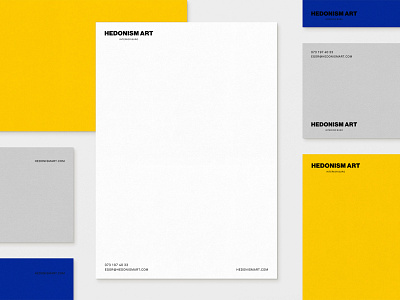 Branding for Hedonism Art brand branding business cards corporate corporate identity identity interior letterhead logo logotype luxury minimal minimalism