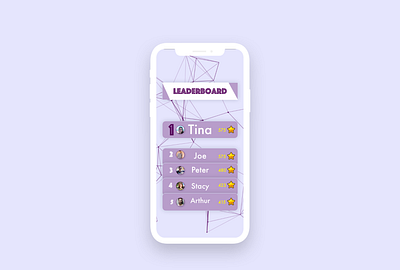 Day 019 Leaderboard dailyui menu uxdesign uxui