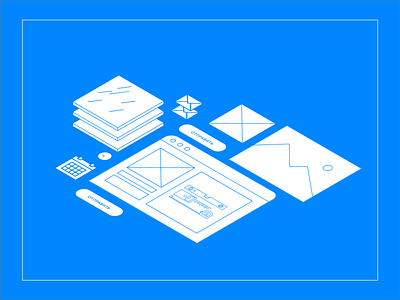 Glass company prototype design frame icons lines minimal prototype ui webdesign wireframe