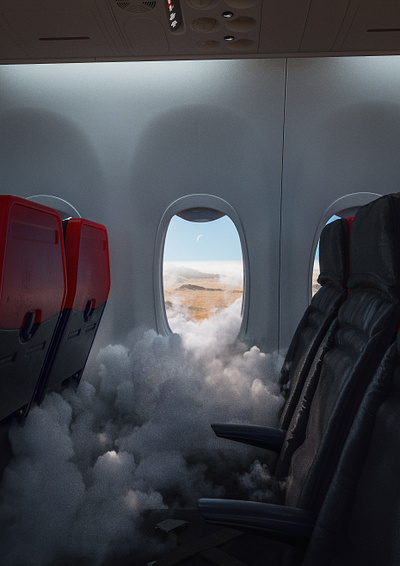 Turbulence 3d 3d art 3d artist aesthetic c4d cinema4d clouds design dreamscape illustration octane octanerender photoshop surreal surrealism