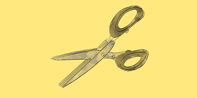 Multiple scissors household illustration scissors