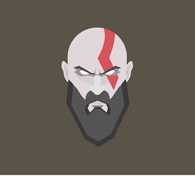 Kratos charecter game design games gaming god of war illustrator kratos