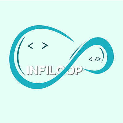 INFILOOP logo branding design illustration logo vector