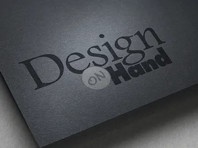 Design On Hand Logo Identity branding design graphic design graphic design graphicdesign identity design logo logo design type typography