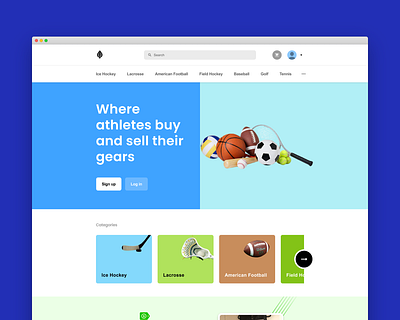 A Marketplace for Sportswear branding creative design marketplace product project uiux userexperience userinterface website