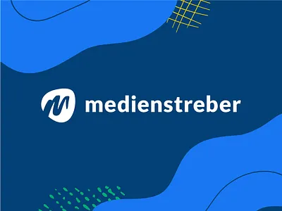 Medienstreber abstract brand design brand identity branding community design flat illustraion logo logo design mark simple typography vector