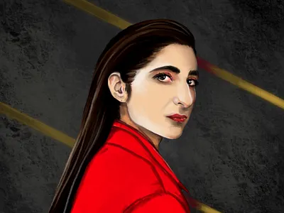 Money Heist • Nairobi art digitalart draw illustration la casa de papel money heist nairobi paint portrait