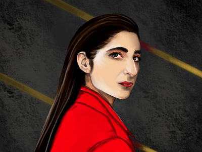 Money Heist • Nairobi art digitalart draw illustration la casa de papel money heist nairobi paint portrait