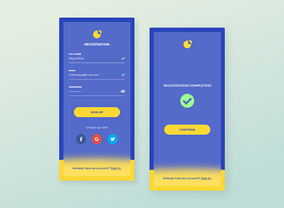 Daily UI 001 - Sign Up app dailyui design ui