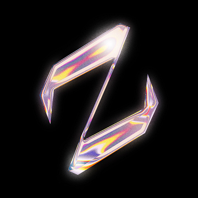 Z Chrome Letter chrome chrometype gradients graphic design illustrator inspiration photoshop retrowave typography typography art