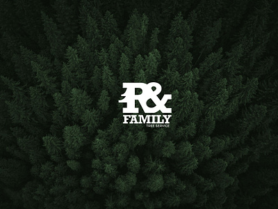 R and Family Tree Service - logo lockup branding design icon lockup logo logo lockup minimal nature typography vector