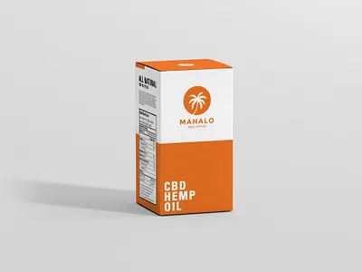 Mahalo Wellness - rectangle packaging (elderly) branding design illustration logo minimal package design packaging product design typography vector