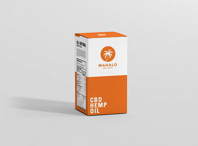 Mahalo Wellness - rectangle packaging (elderly) branding design illustration logo minimal package design packaging product design typography vector