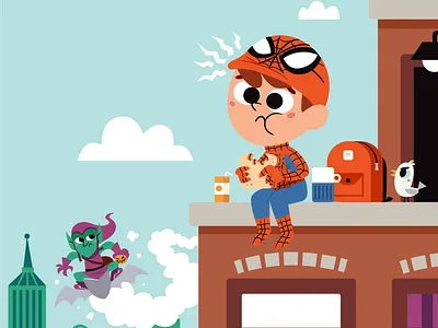 Spidey Sense adobe illustrator character design childrens book comics illustration kidlit kidlitart kidlitartist kidlitillustration vector