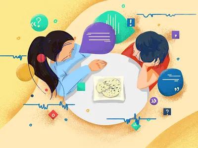 illustration blue cheese communication design illustraion photoshop