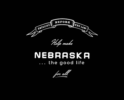 The Good Life For All black lives matter design for good designforgood nebraska omaha typography