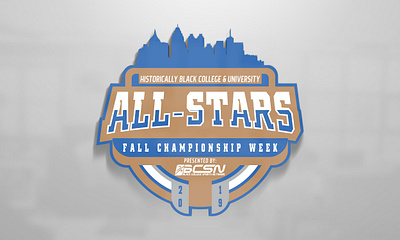 BCSN Fall All Star logo atlanta branding broadcasting college design graphic design hbcu logo sports