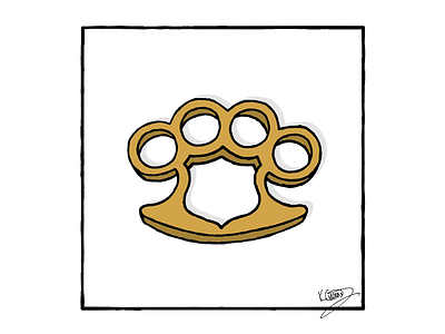 Police Brutality brass knuckles police police brutality political cartoon politics protesters