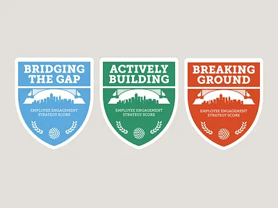 Bridge Badges for Assessment Levels badge badge design badgedesign bridge bridges city levels moutains
