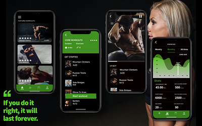 workout app ui app branding ui