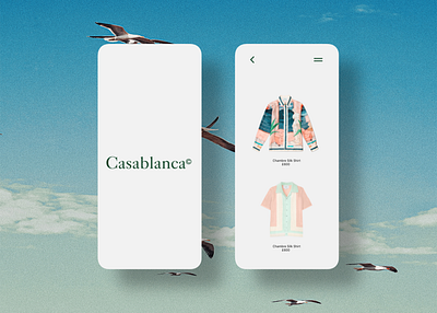 casablanca concept app UI app branding ui