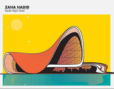 ZAHA HADID architecture illustrator poster design zaha hadid