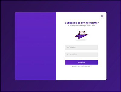 Daily UI 026 (Subscribe) dailyui subscribe form ui ux