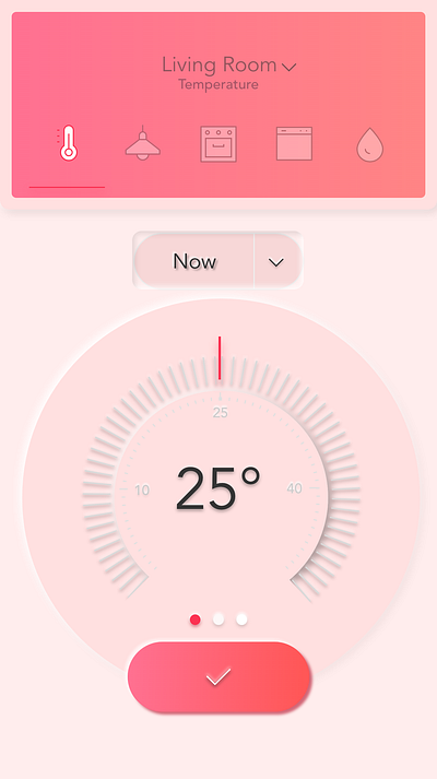 Dimmer design interior temperature ui ux