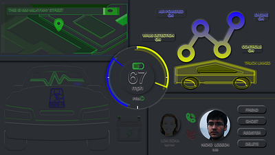 TESLA DASHBOARD car design logo tesla ui