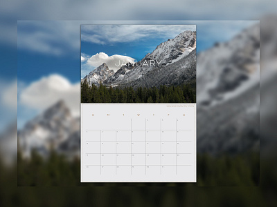 Personal Calendar Part 1 america calendar landscape mountains national park photography teton