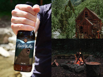 Off Grid Brewing beer beer bottle beer label branding camping colorado craft beer nature outdoors typography