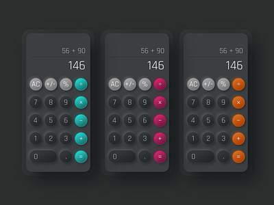 Daily UI. 004 - Calculator app calculator dailyui design neumorphic neumorphism ui user experience user interface user interface design ux ux design uxtrends