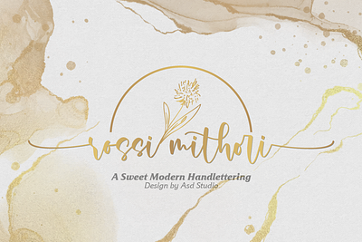 Rossi Mithori - A Sweet Modern Handlettering background