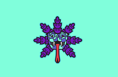 BESTIAL BRANDING QUETZALCOATL animal aztec badge bestial mayan mexico print quetzalcoatl snake logo snakes
