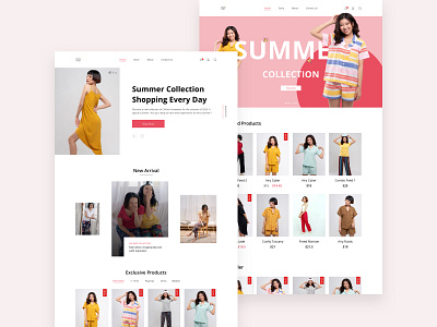 Fashion Web Demo branding design ui web