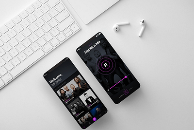 Mixhalo App design interactive interface music music app streaming ui