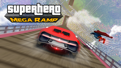 Superhero Games - Mega Ramp Game released by Redcorner Games androidgamers androidgames animation app carstunts design dribbble gamergirl gamerguy gamers gaming icon illustration megaramp mobilegames racing racing car racinggames spider superhero