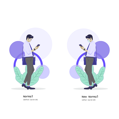 work style with smartphone adobestock flat flat illustration illustration illustrator shutterstock vector vector artwork