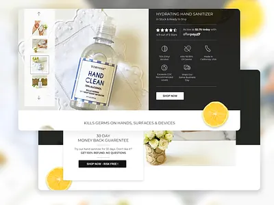 UI UX - Hand Sanitiser E Commerce Page Version 2 [Covid 19] best ecommerce website 2020 best website corona covid19 design ui ux website