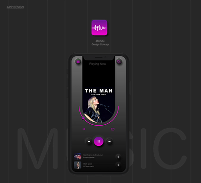 iPhone X XS 11 Pro 9 music app music app design music app ui ui concept